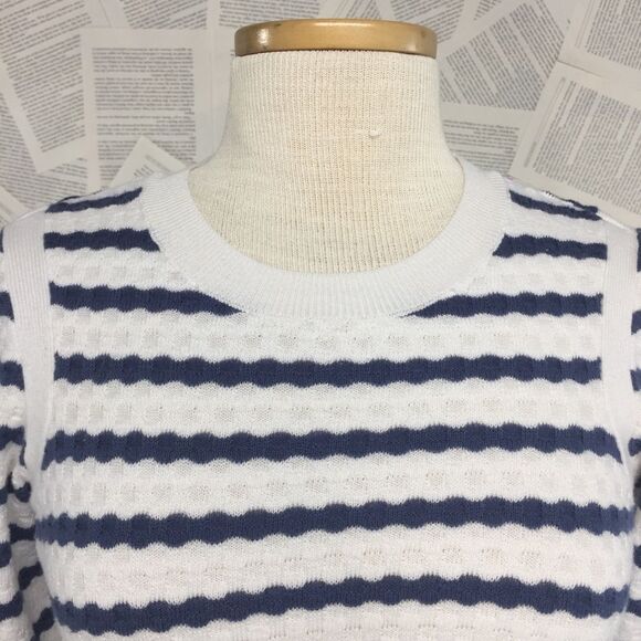 Tommy Hilfiger Striped Waffle Knit  Sweater Medium - Picture 2 of 7